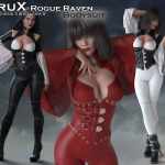 CruX Rogue Raven Bodysuit with dForce CruX Rogue Raven Bodysuit with dForce