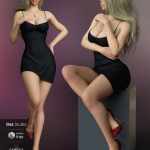 Basic Halter Mini Dress for Genesis 8 Females Basic Halter Mini Dress for Genesis 8 Females