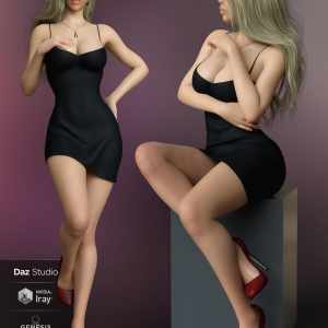 Basic Halter Mini Dress for Genesis 8 Females Basic Halter Mini Dress for Genesis 8 Females