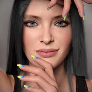Blue Sky Nails for Genesis 8 and 8.1 Female Blue Sky Nails for Genesis 8 and 8.1 Female
