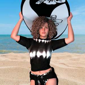 X Fashion Surfer Outfit for Genesis 9 X Fashion Surfer Outfit for Genesis 9