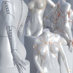 Body Chains 3 for Genesis 3 and 8.1 Females Body Chains 3 for Genesis 3 and 8.1 Females