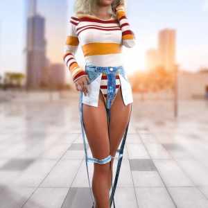dForce Cut Out Jeans Outfit for Genesis 8 and 8.1 Females dForce Cut Out Jeans Outfit for Genesis 8 and 8.1 Females