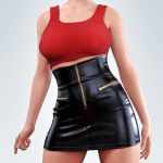 dForce COG Crop Top With Leather Skirt for Genesis 8 and 8.1 Females dForce COG Crop Top With Leather Skirt for Genesis 8 and 8.1 Females
