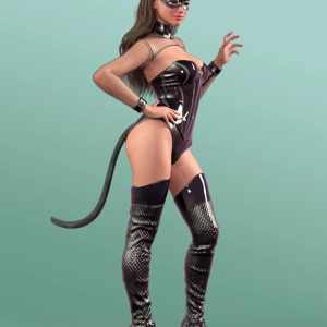 Kitty Cat Night Outfit for Genesis 9 Kitty Cat Night Outfit for Genesis 9