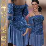 Sublime Fashion for D-Force Gothic Dress 3 for G8F and G8.1F Sublime Fashion for D-Force Gothic Dress 3 for G8F and G8.1F