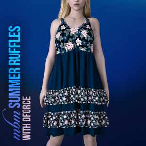 MbM Summer Ruffles for Genesis 8 Female MbM Summer Ruffles for Genesis 8 Female