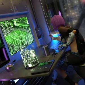 Compact Cyberpunk Apartment Compact Cyberpunk Apartment