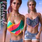 Festival Textures for Summer Halter Top G8F Festival Textures for Summer Halter Top G8F