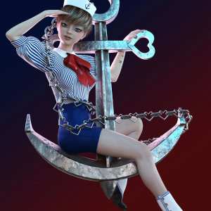dForce Anchors Away Outfit for Genesis 8 Female dForce Anchors Away Outfit for Genesis 8 Female