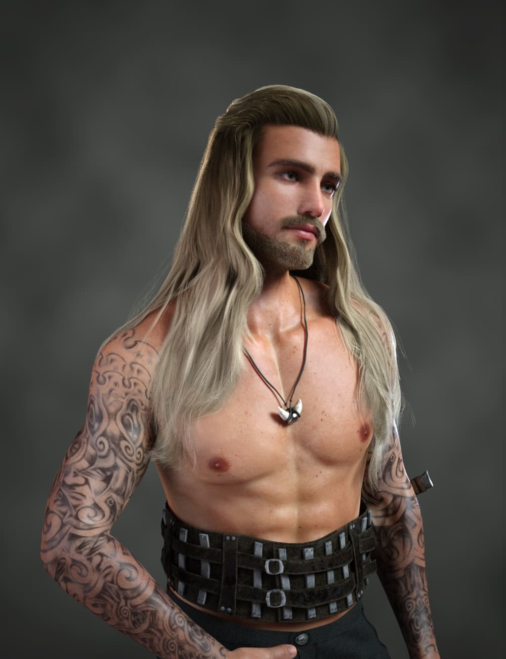 Antonio dForce Long Hair and Beard for Genesis 8 and 8.1 Male and Genesis 9 Antonio dForce Long Hair and Beard for Genesis 8 and 8.1 Male and Genesis 9