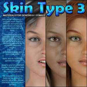Exnem Skin Type 3 for Genesis 8.1 Female Exnem Skin Type 3 for Genesis 8.1 Female