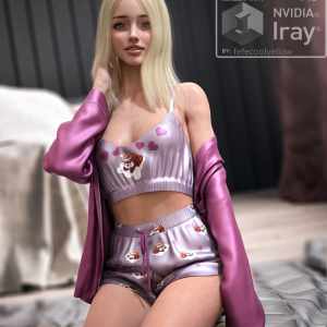 dForce Sleep Well PJS outfit for G8F dForce Sleep Well PJS outfit for G8F
