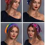 Summer Scarf Hair Versatile Textures Summer Scarf Hair Versatile Textures