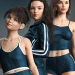 LY Glitter Sweet Girls for Growing Up for Genesis 8 Female(s) LY Glitter Sweet Girls for Growing Up for Genesis 8 Female(s)