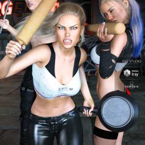 Z Unusual Weapons and Poses with Partials for Genesis 3 and 8 Z Unusual Weapons and Poses with Partials for Genesis 3 and 8