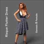 The Risque Flutter Dress for Genesis 8 Female The Risque Flutter Dress for Genesis 8 Female
