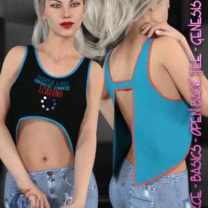 dforce – Basics – Open Back Tee – Genesis 8 dforce – Basics – Open Back Tee – Genesis 8