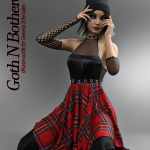 Goth N Bothered dForce outfit for Genesis 8 Females Goth N Bothered dForce outfit for Genesis 8 Females