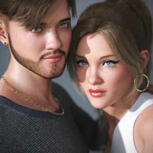 E3D Twins: Kaitlin and Nathaniel HD for Genesis 9 E3D Twins: Kaitlin and Nathaniel HD for Genesis 9