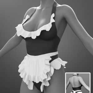 dForce Frilly Outfit for G8F – Daz Freebie dForce Frilly Outfit for G8F – Daz Freebie