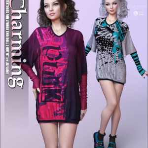 Charming Textures for dForce Emo Doll 2 Charming Textures for dForce Emo Doll 2