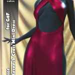 JMR dForce Halterneck Cross Mini Dress for G8F JMR dForce Halterneck Cross Mini Dress for G8F