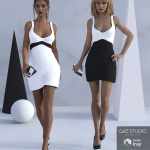Little Black and White Dress for Genesis 3 Female(s) Little Black and White Dress for Genesis 3 Female(s)