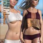 SWIM Couture Textures for dForce Waves Tankini SWIM Couture Textures for dForce Waves Tankini