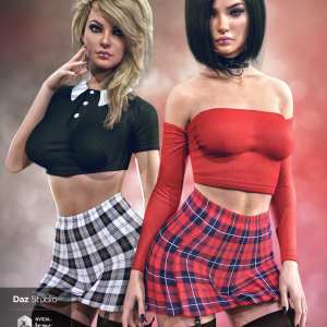 Gothic Rebel Outfit for Genesis 8 Female(s) Gothic Rebel Outfit for Genesis 8 Female(s)