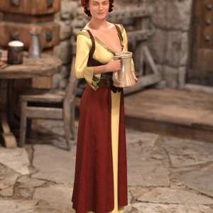 dForce Medieval Barmaid for Genesis 8 Female(s) dForce Medieval Barmaid for Genesis 8 Female(s)