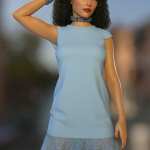 dForce Amelia Outfit for Genesis 8 and 8.1 Female dForce Amelia Outfit for Genesis 8 and 8.1 Female