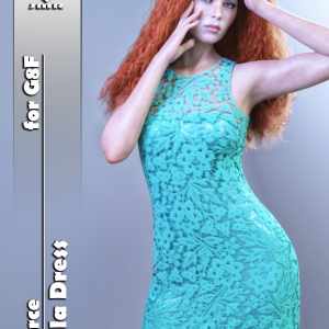 JMR dForce Bella Dress for G8F JMR dForce Bella Dress for G8F