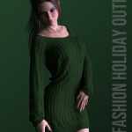X-Fashion Holiday Outfit for Genesis 8 Females X-Fashion Holiday Outfit for Genesis 8 Females