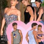 Z Love Triangle – Romantic Poses for Genesis 3 & 8 Z Love Triangle – Romantic Poses for Genesis 3 & 8