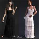D-Force Tiered Dress for Genesis 8 and 9 Females D-Force Tiered Dress for Genesis 8 and 9 Females