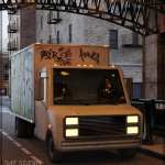 Low Poly Delivery Truck Low Poly Delivery Truck