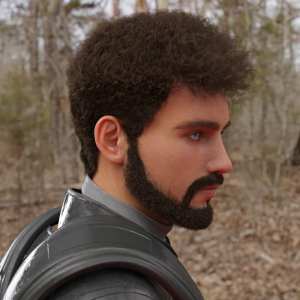 Amyr Tight Curls Hair and Beard for Genesis 8 and 9 Amyr Tight Curls Hair and Beard for Genesis 8 and 9