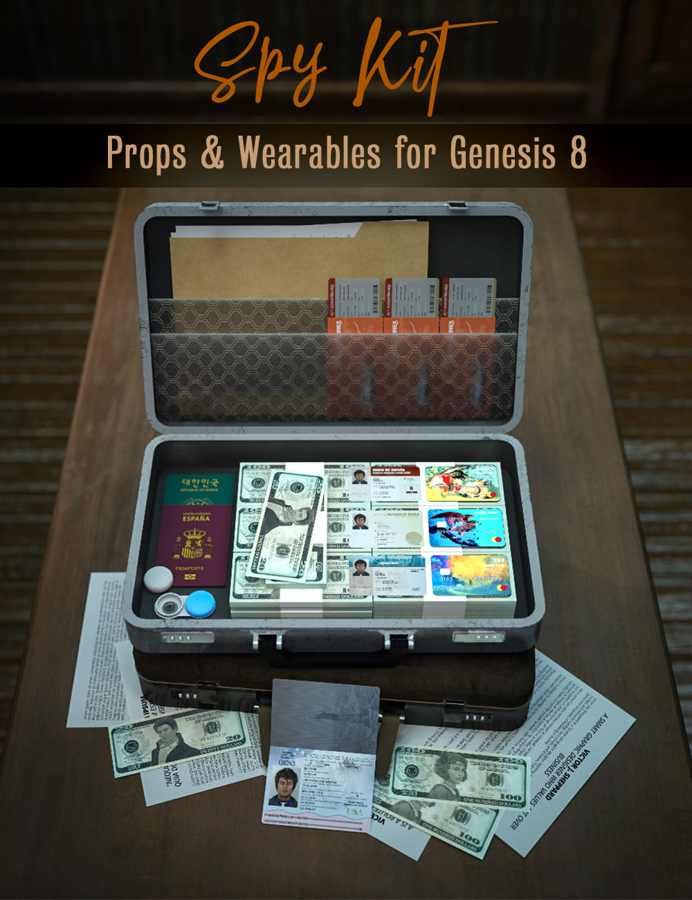 SPY KIT for Genesis 8 Male(s) and Female(s) SPY KIT for Genesis 8 Male(s) and Female(s)