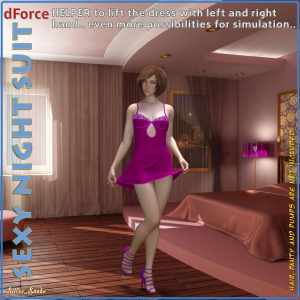 dForce Sexy Night Suit for Genesis 8 Female dForce Sexy Night Suit for Genesis 8 Female