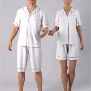 dForce HnC Summer Pajamas Outfits for Genesis 8.1 Females and Males dForce HnC Summer Pajamas Outfits for Genesis 8.1 Females and Males