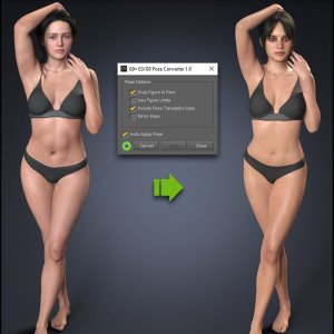 Genesis 9 to 3 and 8 Pose Converter Genesis 9 to 3 and 8 Pose Converter