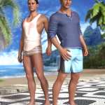 Chasing Summer I dForce Outfit for Genesis 8.1 Males Chasing Summer I dForce Outfit for Genesis 8.1 Males