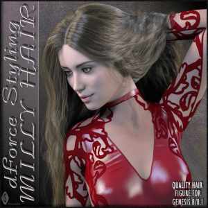 dForce Styling Milly Hair for Genesis 8 and 8.1 dForce Styling Milly Hair for Genesis 8 and 8.1