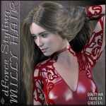 dForce Styling Milly Hair for Genesis 8 and 8.1 dForce Styling Milly Hair for Genesis 8 and 8.1