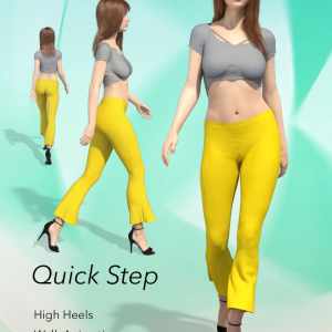 Quick Step Walk Cycle for Genesis 8 Female(s) Quick Step Walk Cycle for Genesis 8 Female(s)