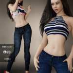 Cute Casual Outfit for Genesis 8 Females Cute Casual Outfit for Genesis 8 Females