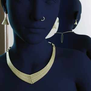 Indian Necklace and Earrings for Genesis 8 and 8.1 Females Indian Necklace and Earrings for Genesis 8 and 8.1 Females