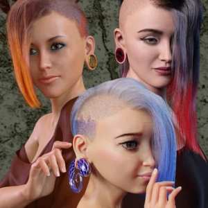 Gauged Ears and Jewelry for Genesis 8.1 Female Gauged Ears and Jewelry for Genesis 8.1 Female