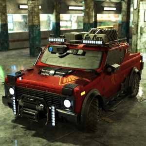 Cyberpunk Pickup Truck Cyberpunk Pickup Truck